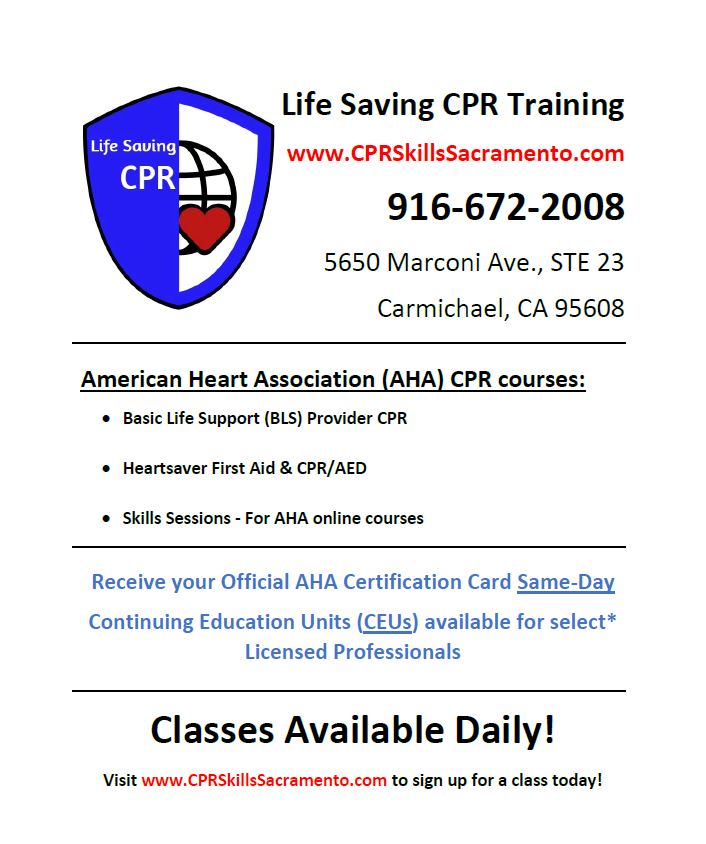 CPR Life Saving Training Flier Pic