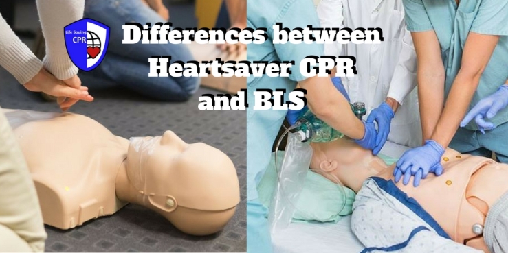 Differences between Heartsaver CPR and BLS